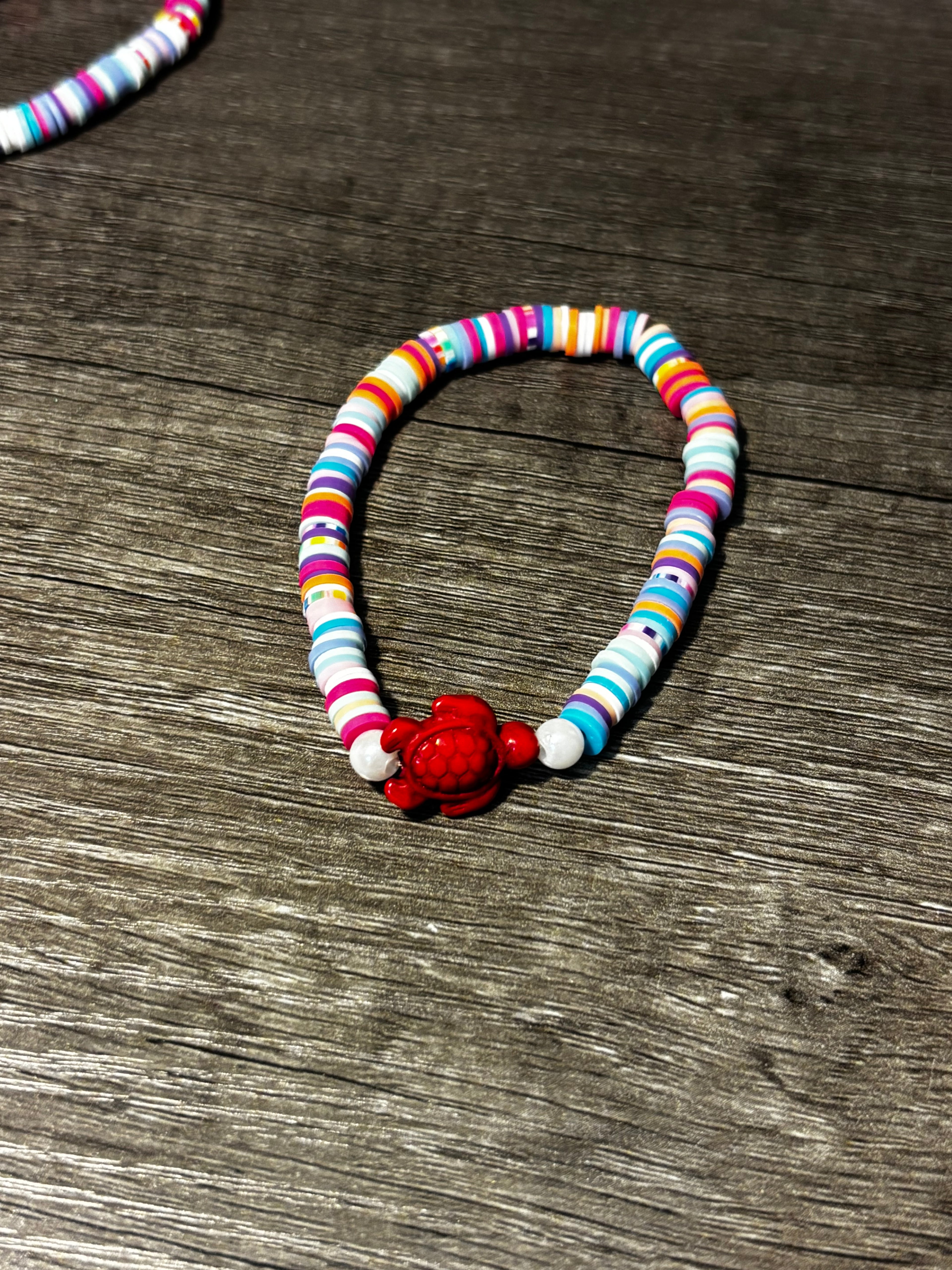 Turtle Crush Clay Bead Bracelet