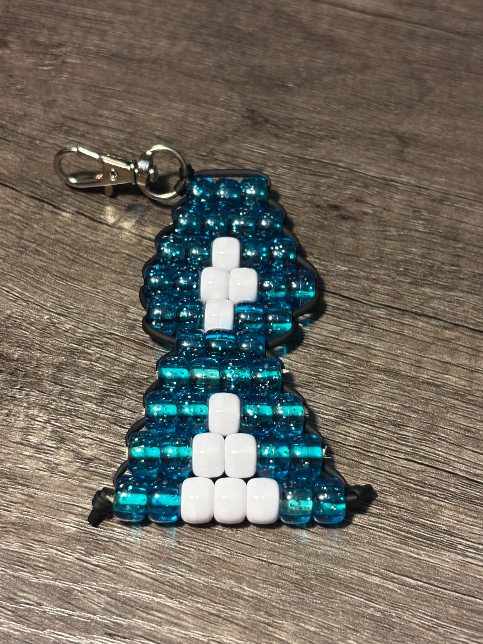 Pony Bead Bag Charm/ Key Chain