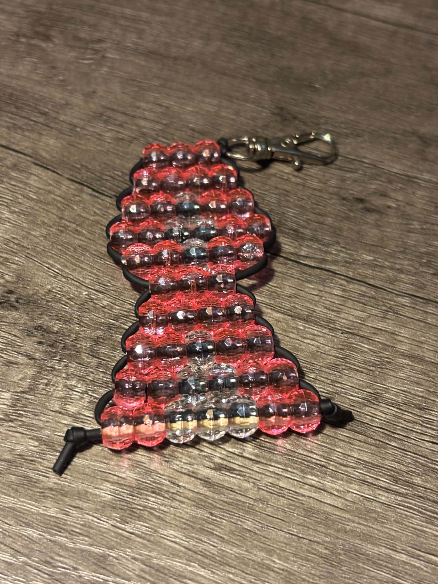 Pony Bead Bag Charm/ Key Chain