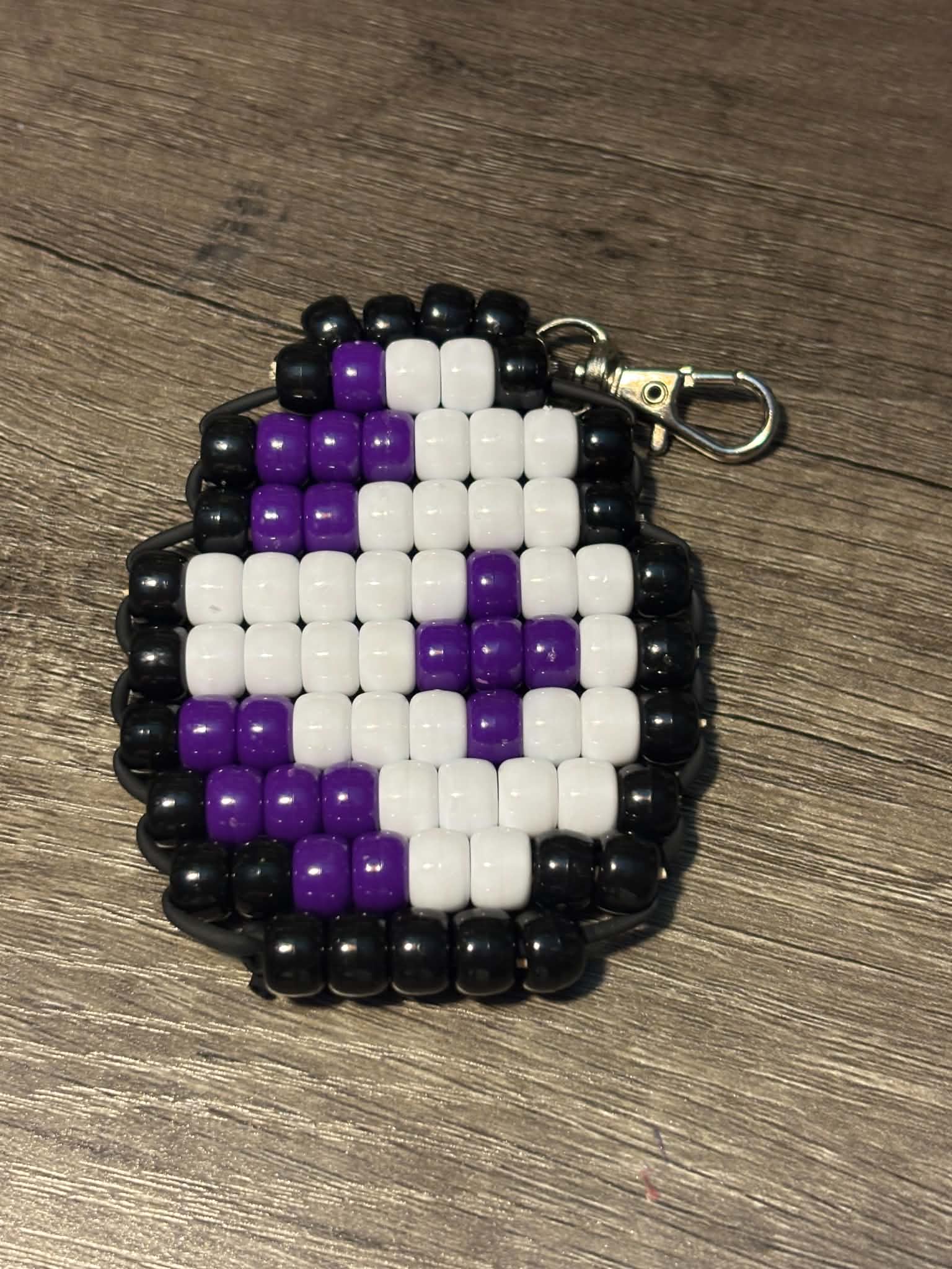 Pony Bead Bag Charm/ Key Chain